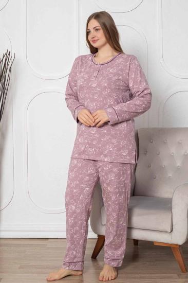 Gülkurusu Büyük Beden Bayan Pijama Takımı 2786UYB