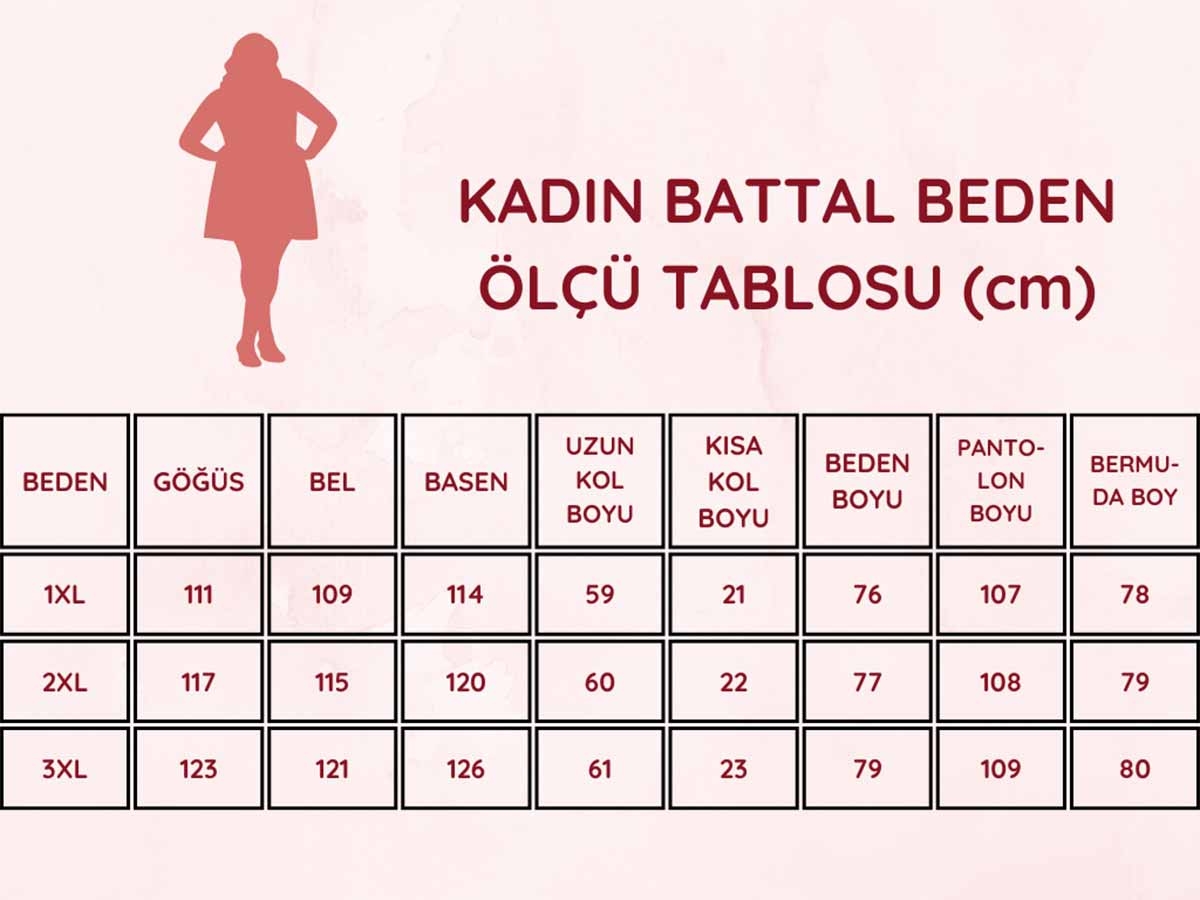 Gül%20kurusu%20Çizgili%20Likralı%20Büyük%20Beden%20Bayan%20Pijama%20Takımı%202751UYB